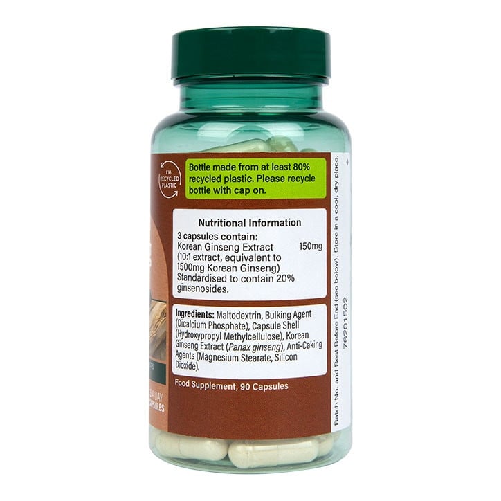 Корейски женшен (Korean Ginseng) 500мг 90 капсули, H&B - Feel You