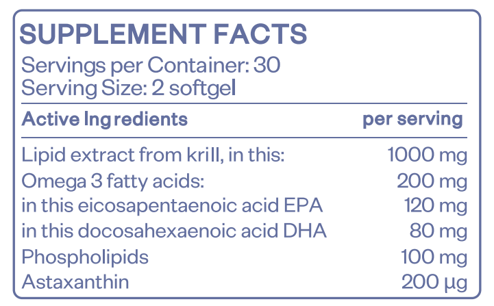 HS LABS - KRILL OIL - 60 Softgels
