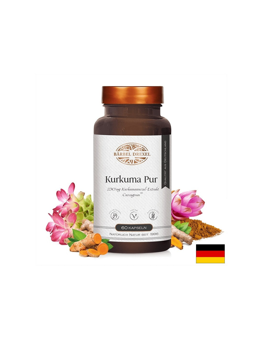 Куркума – храносмилане, черен дроб и жлъчен мехур - Kurkuma Pur, 60 капсули Bärbel Drexel - Feel You