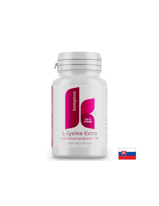 L-лизин 350 mg + Ехинацея 40 mg + Витамин B6 10 mg – Подкрепа при херпес зостер и чести инфекции, 60 дневни дози, 60 капсули - Feel You