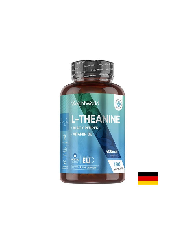 L-Теанин 400 mg + Черен пипер 8 mg Спокойствие, концентрация и нервен баланс 180 капсули - Feel You