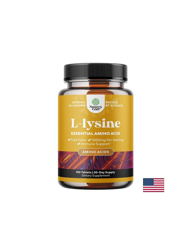 L-Лизин – Имунна подкрепа и възстановяване, 500 mg, 100 таблетки - Feel You
