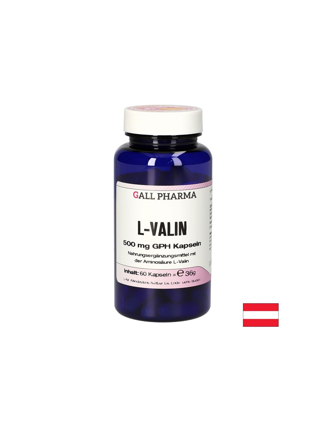 Мускулна функция - L-Валин, 500 mg х 60 капсули - Feel You