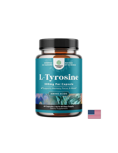 L-тирозин – Памет, фокус и устойчивост на стрес, 500 mg, 60 капсули - Feel You