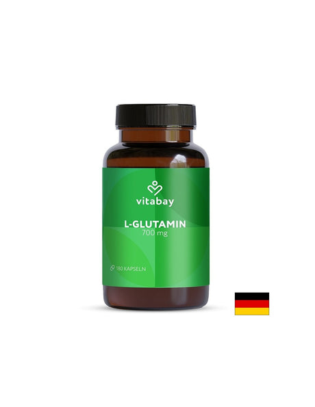 L-Глутамин – Възстановяване, имунитет и чревен комфорт, 700 mg, 180 капсули - Feel You