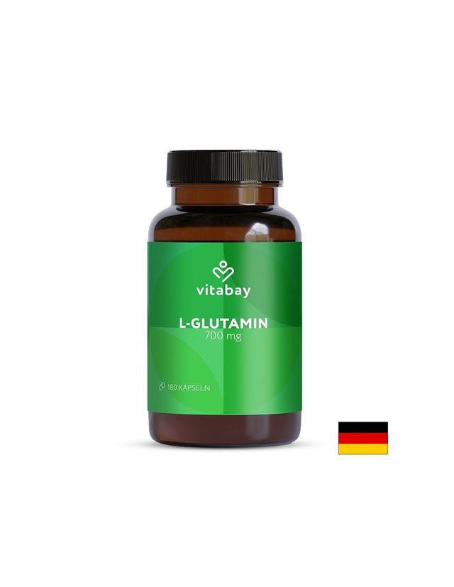 L-Глутамин – Възстановяване, имунитет и чревен комфорт, 700 mg, 180 капсули - Feel You