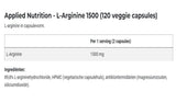 L-Arginine 1500 - 120 капсули - Feel You