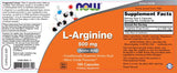 L-Arginine 500 mg - 100 капсули - Feel You