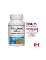 Л-Аргинин - L-Arginine 500 mg, 90 капсули Natural Factors - Feel You