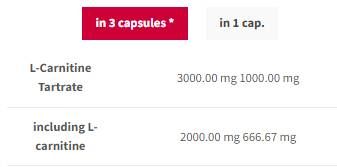 L-Carnitine 3000 Caps - 60 капсули - Feel You