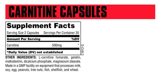L-Carnitine Capsules 60 капсули - Feel You