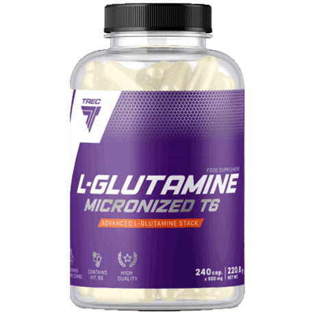 L-Glutamine Micronized T6 Caps - 240 капсули - Feel You