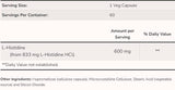 L-Histidine 600 mg - 60 капсули - Feel You