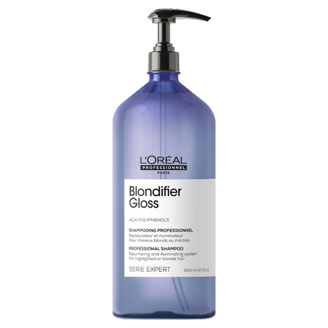 L´Oréal Professionnel - Expert Blondifier Gloss Shampoo (Blond Hair) - Brightening shampoo for hair - 1500ml - Feel You
