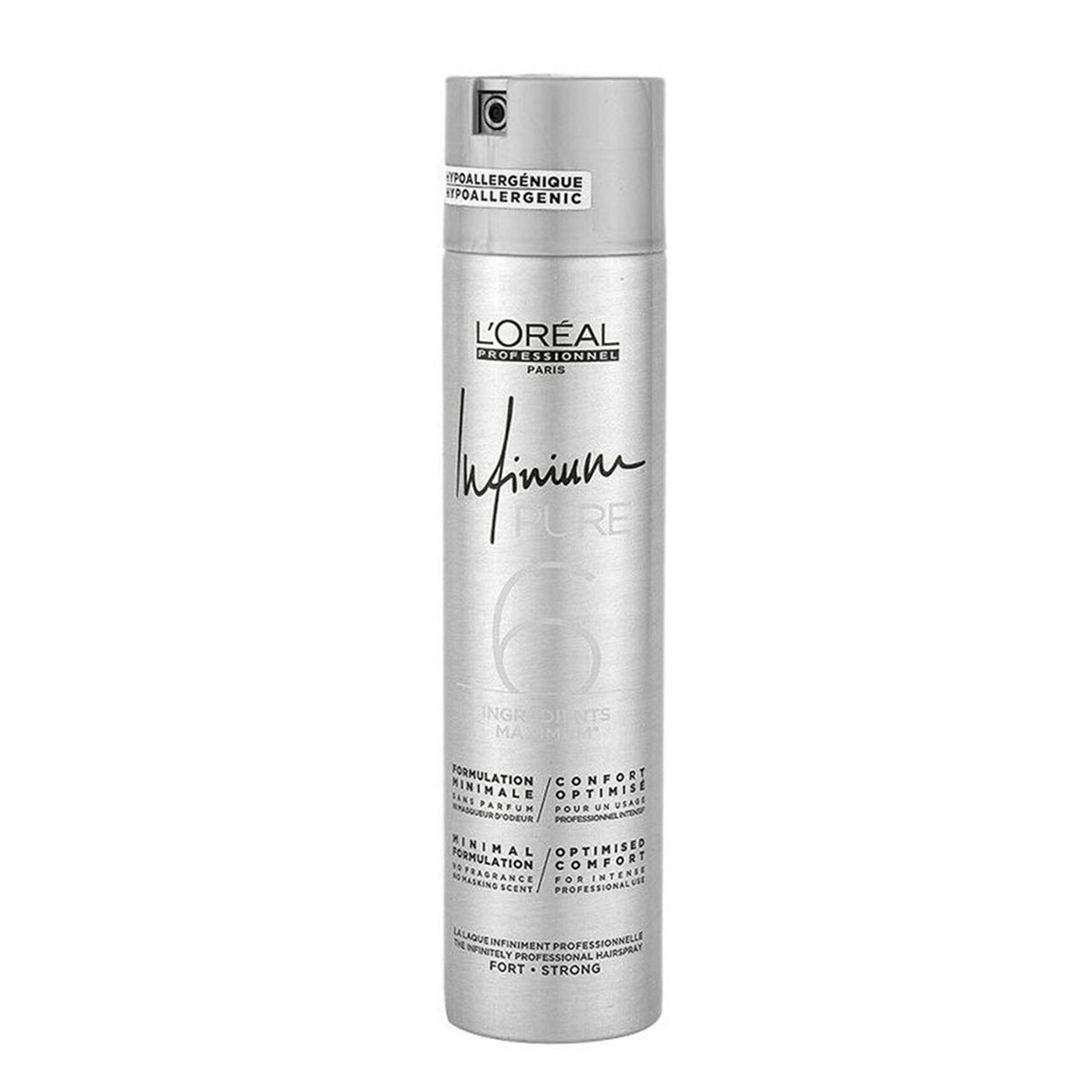 L´Oréal Professionnel - Infinium Pure Strong Hairspray - Hypoallergenic Hair Spray without Perfume for Strong Hair Fixation - 300ml - Feel You