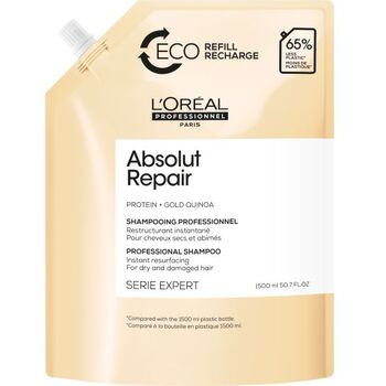 L´Oréal Professionnel - Série Expert Absolut Repair Gold Quinoa + Protein Shampoo ( Refill ) - Náplň šamponu na poškozené vlasy - 1000ml - Feel You