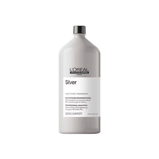 L´Oréal Professionnel - Serie Expert Silver - Gloss Shampoo for recovery and restore vitality gray hair - 1500ml - Feel You
