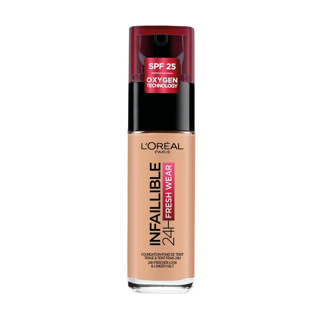 L'Oreal Paris, Infaillible 24h Fresh Wear, All-Day Wear, Liquid Foundation, 110, Vanille Rose, SPF 25, 30 ml - Feel You