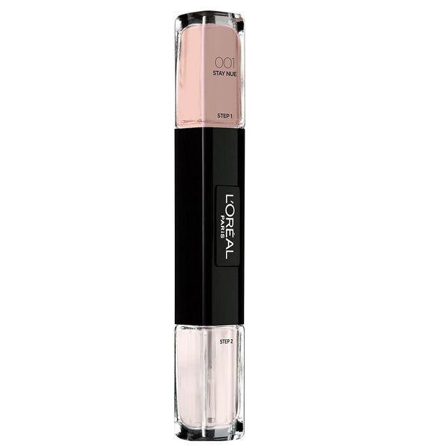 L'Oreal Paris, Infallible, Gel-Effect, Nail Polish 2-In-1, 001, Stay Nue, 2 x, 5 ml - Feel You