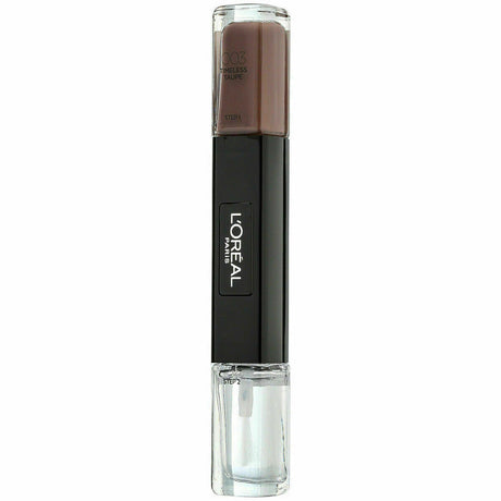 L'Oreal Paris, Infallible, Gel-Effect, Nail Polish 2-In-1, 003, Timeless Taupe, 2 x, 5 ml - Feel You