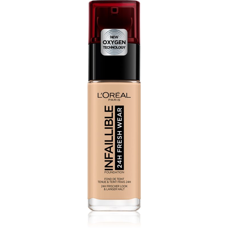 L'Oreal Paris, Infallible, Liquid Foundation, 125 Natural Rose, SPF 25, 30 ml - Feel You