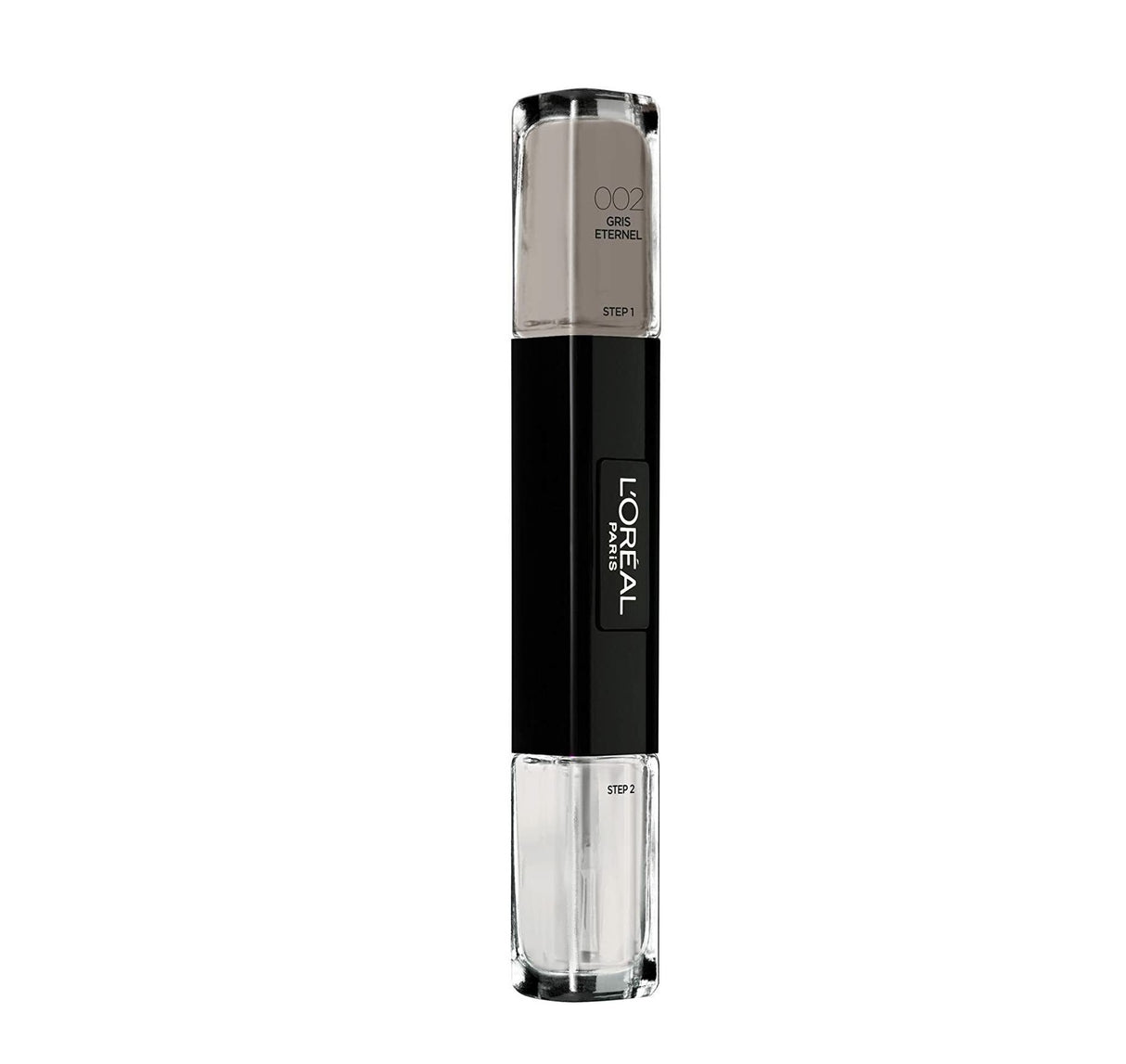 L'Oreal Paris, Infallible, Nail Polish 2-In-1, 002, Gris Eternel, 2 x, 5 ml - Feel You