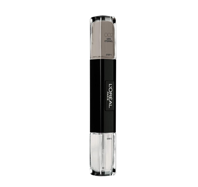 L'Oreal Paris, Infallible, Nail Polish 2-In-1, 002, Gris Eternel, 2 x, 5 ml - Feel You