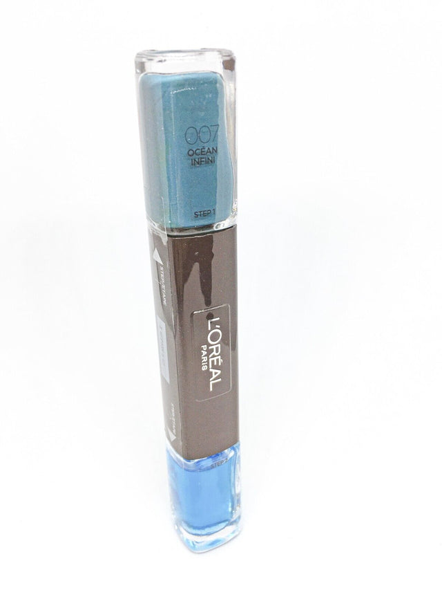 L'Oreal Paris, Infallible, Nail Polish 2-In-1, 007, Ocean Infinit, 2 x, 5 ml - Feel You