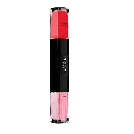 L'Oreal Paris, Infallible, Nail Polish 2-In-1, 020, Fuschia For Life, 2 x, 5 ml - Feel You