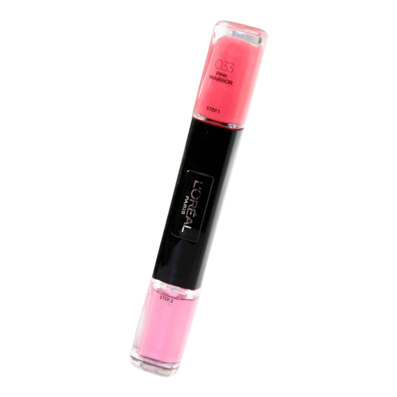 L'Oreal Paris, Infallible, Nail Polish 2-In-1, 033, Pink Warrior, 2 x, 5 ml - Feel You