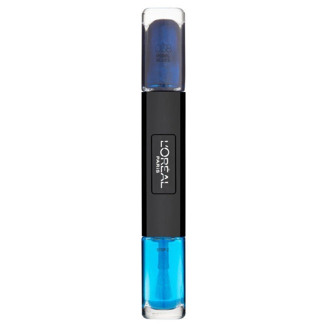 L'Oreal Paris, Infallible, Nail Polish 2-In-1, 038, Rebel Blues, 2 x, 5 ml - Feel You