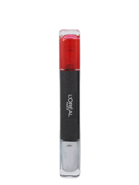 L'Oreal Paris, Infallible, Nail Polish 2-In-1, MTX 028, Coral, 2 x, 5 ml - Feel You