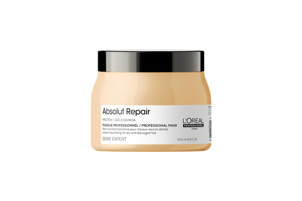 L'Oreal Professionnel, Serie Expert Absolut Repair, Protein + Gold Quinoa, Hair Treatment Cream Mask, Instant Resurfacing, 500 ml - Feel You