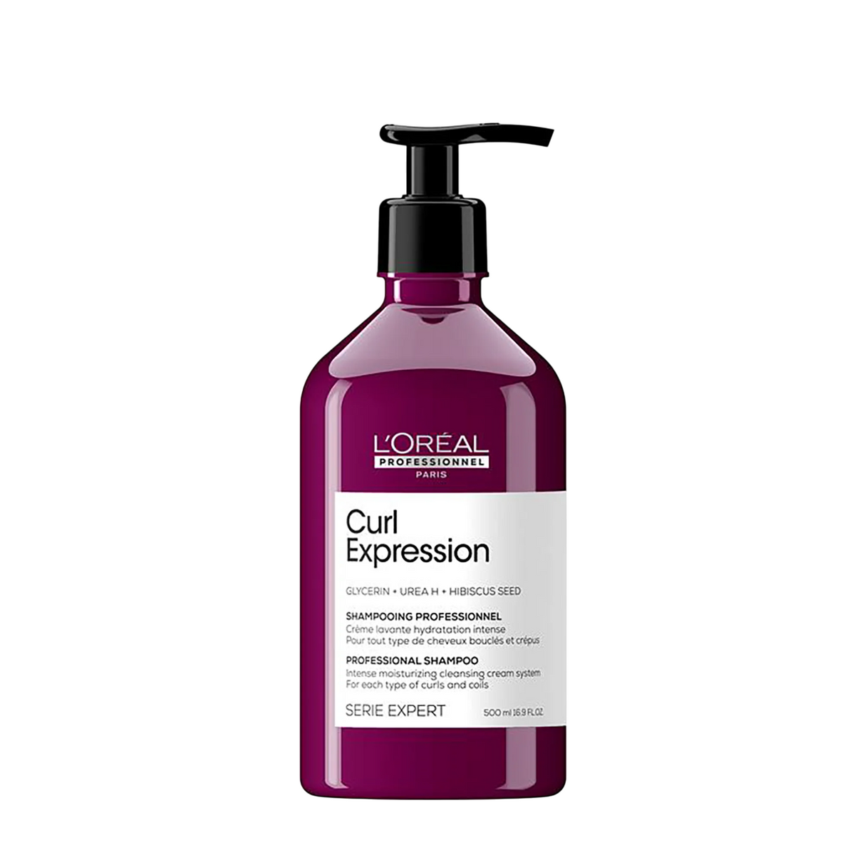 L'Oreal Professionnel, Serie Expert Curl Expression, Glycerin + Urea H + Hibiscus Seed, Hair Shampoo, Intense Moisturizing, 500 ml - Feel You