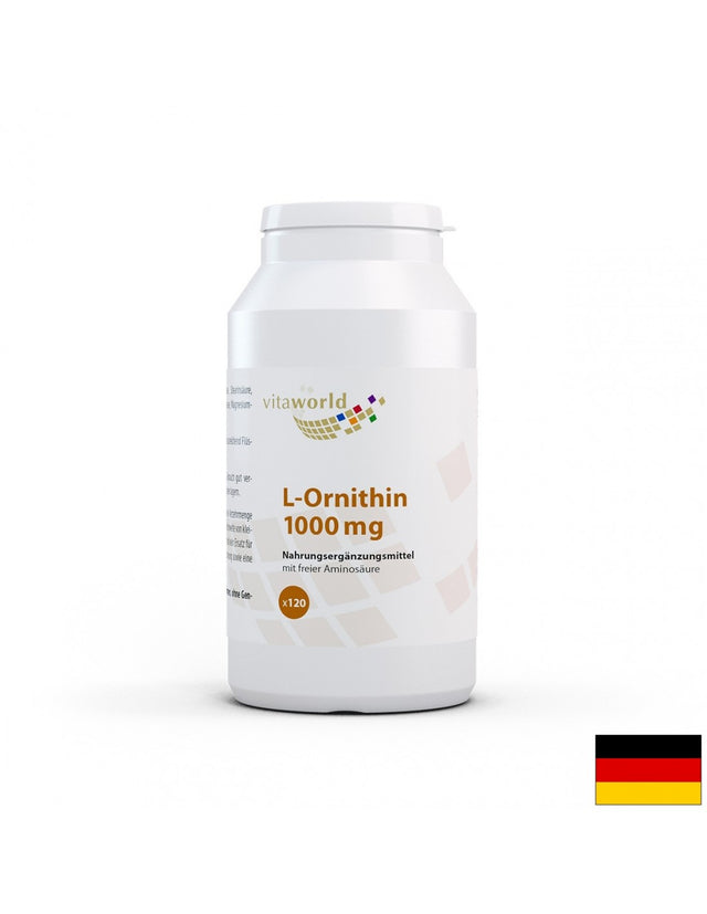 L-Ornithin / Л-Орнитин 1000 mg, 120 таблетки - Feel You