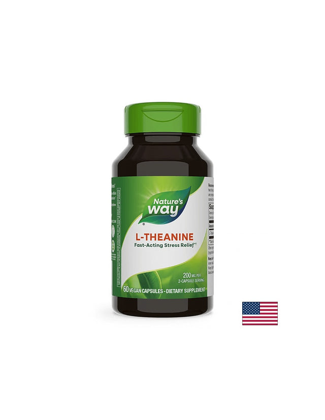 L-Theanine - Л-Теанин, 60 капсули Nature’s Way - Feel You