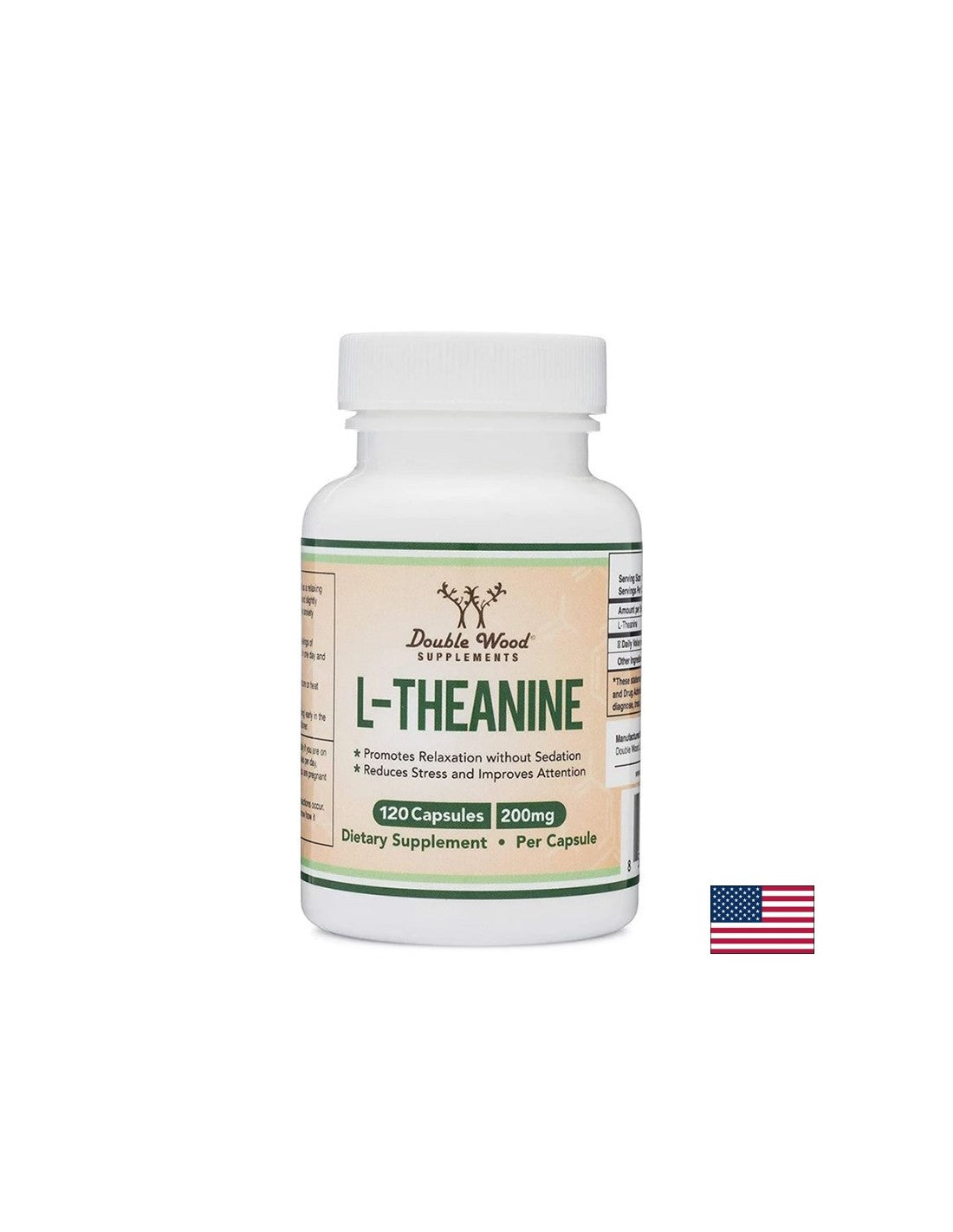 L-Theanine / Л-Теанин x 120 капсули Double Wood - Feel You