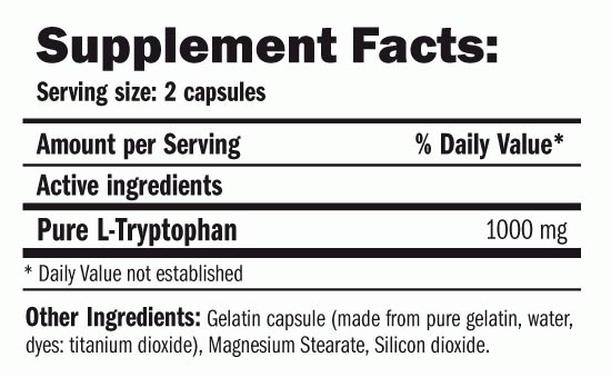L-Tryptophan 1000mg. / 90 Caps. - Feel You