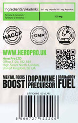 L-Tyrosine 500 mg - 120 капсули - Feel You