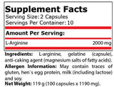 ARGININE CAPSULES BLISTER 1000 mg - 20 капсули