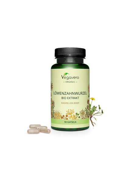Löwezahnnwurzel Bio Extrakt - Био глухарче екстракт, 90 капсули Vegavero - Feel You