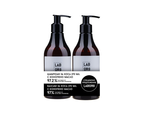 LABOR8 Hemp Hair Shampoo 270 ml + Conditioner 270 ml - Feel You