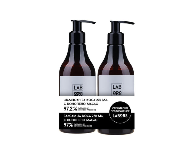 LABOR8 Hemp Hair Shampoo 270 ml + Conditioner 270 ml - Feel You