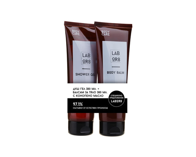 LABOR8 Hemp Shower Gel 380 ml + Body Balm 380 ml - Feel You