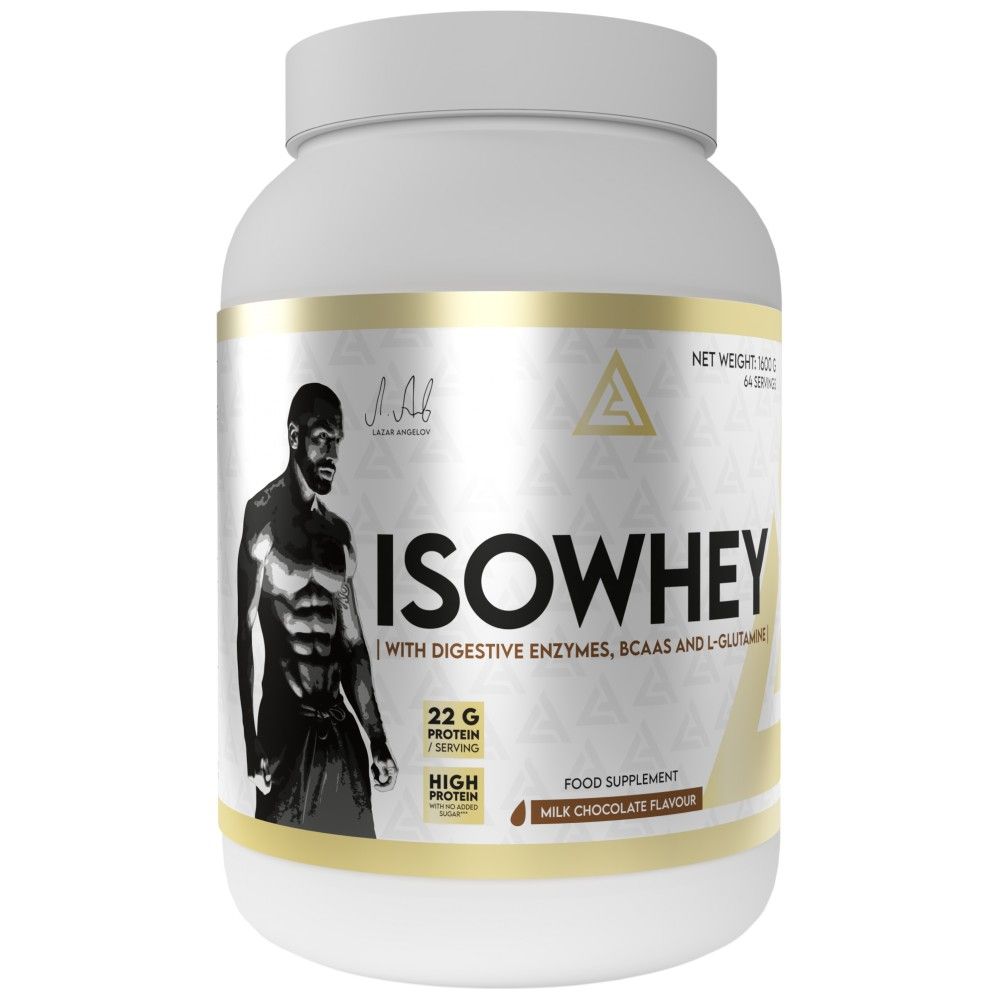 IsoWhey | Whey Protein Isolate with Digestive Enzymes, BCAA & Glutamine - 1600 грама - Feel You
