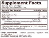 LECITHIN 1200 mg - 100 Softgels