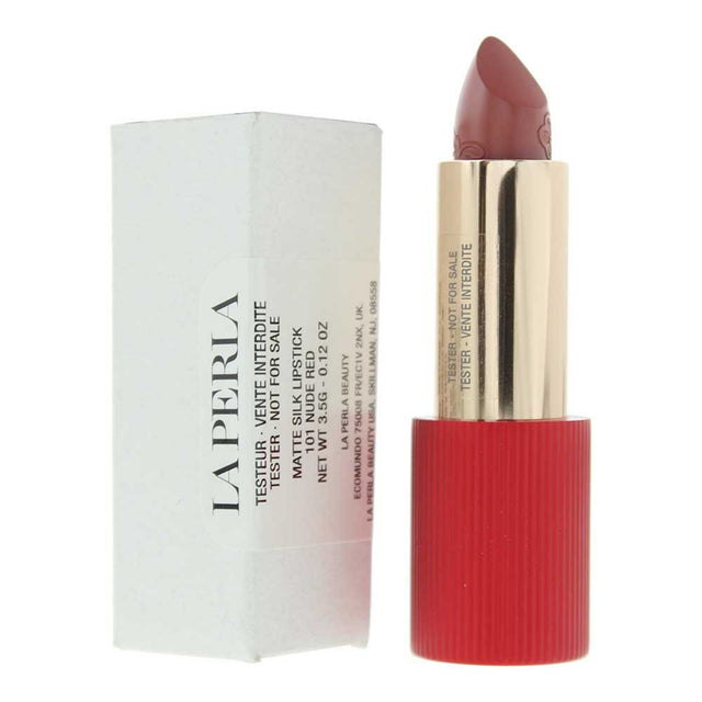 La Perla, Matte Silk, Matte, Cream Lipstick, 101, Nude Red, 3.5 g - Feel You