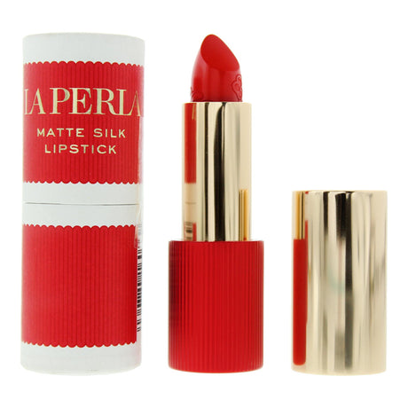La Perla, Matte Silk, Matte, Cream Lipstick, 104, Tangelo Red, 3.5 g - Feel You