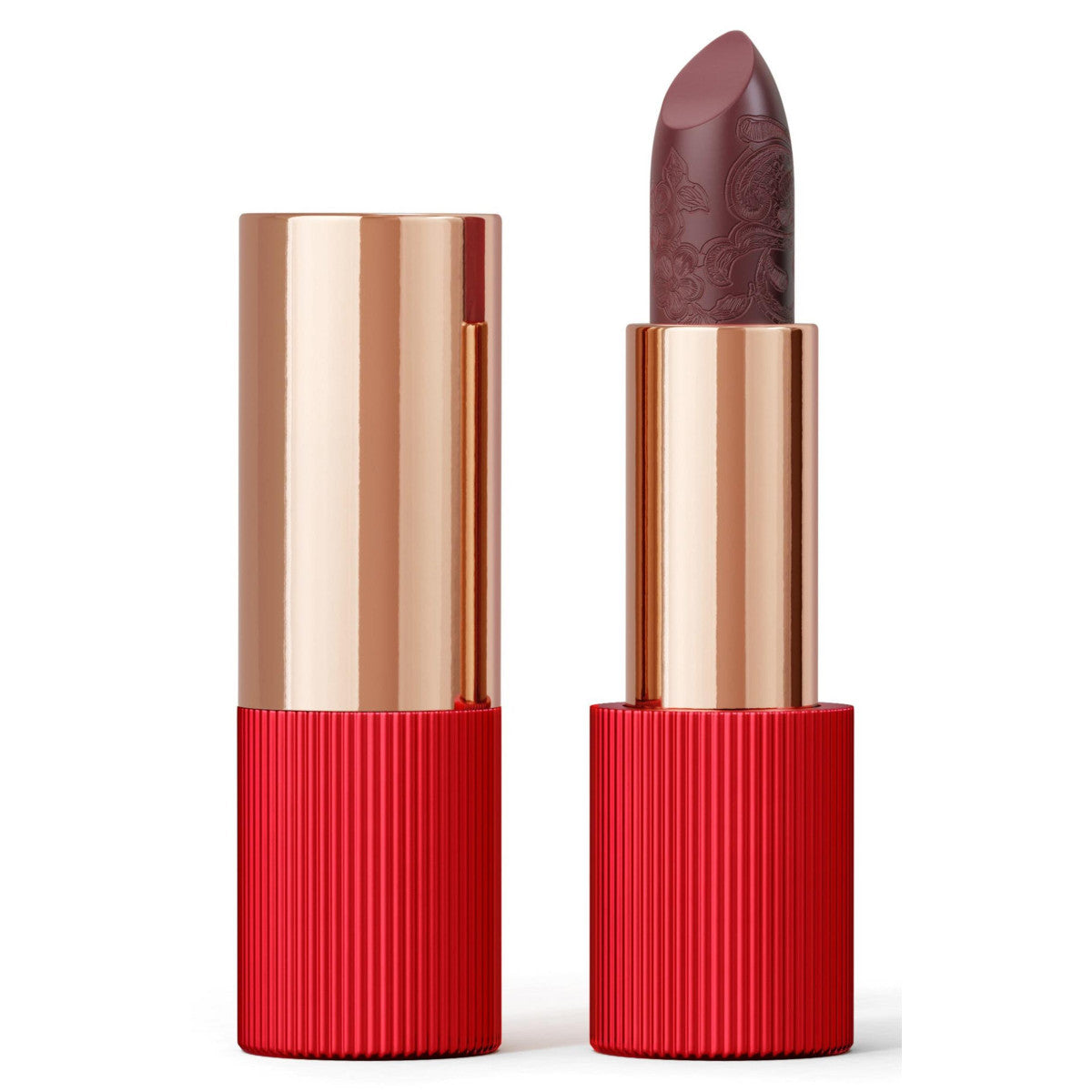 La Perla, Matte Silk, Matte, Cream Lipstick, 108, Plum Red, 3.5 g *Tester