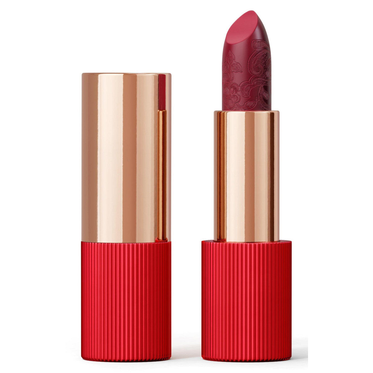 La Perla, Matte Silk, Matte Silk, Cream Lipstick, 107, Cherry Red, 3.5 g *Tester - Feel You